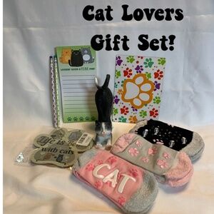 NEW! 9 Piece Cat Lovers Gift Set! CGB01